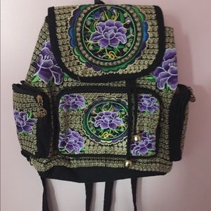 Mexican Embroidered Backpack